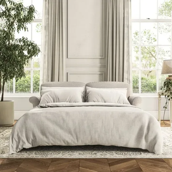 2-Seater Sofa Bed with Storage - Natural, Weave