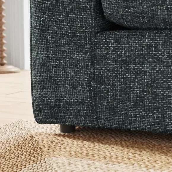 2-Seater Sofa Bed with Storage - Navy, Chenille