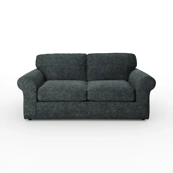 2-Seater Sofa Bed with Storage - Navy, Chenille