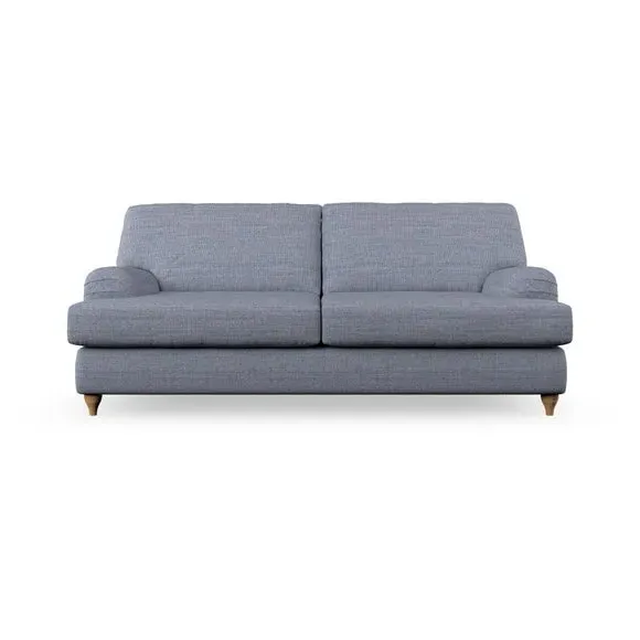 2-Seater Sofa Bed with Storage - Navy, Fabric