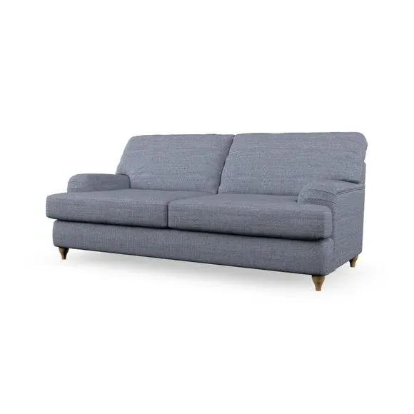 2-Seater Sofa Bed with Storage - Navy, Fabric