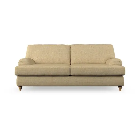 2-Seater Sofa Bed with Storage - Ochre, Fabric