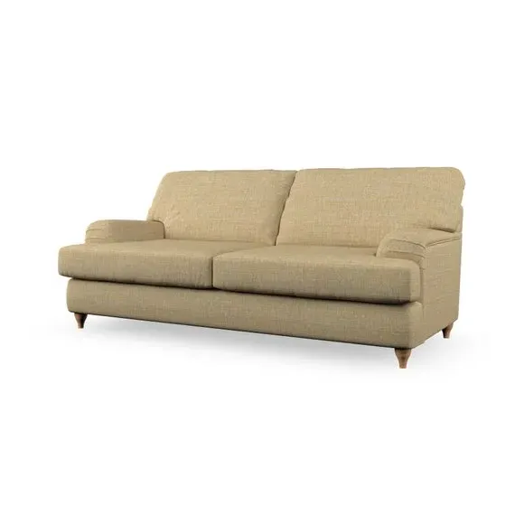 2-Seater Sofa Bed with Storage - Ochre, Fabric