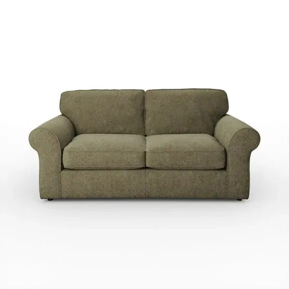 2-Seater Sofa Bed with Storage - Olive, Chenille