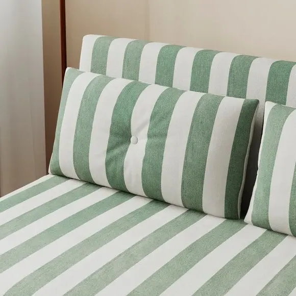 2-Seater Sofa Bed with Storage - Olive, Fabric