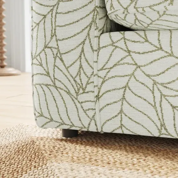 2-Seater Sofa Bed with Storage - Olive, Fabric