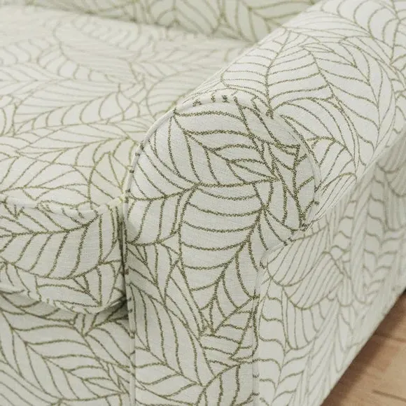 2-Seater Sofa Bed with Storage - Olive, Fabric