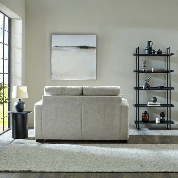 2-Seater Sofa Bed with Storage - Sand, Chenille