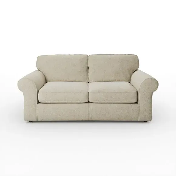 2-Seater Sofa Bed with Storage - Sandstone, Chenille