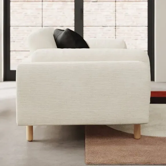 2-Seater Sofa Chunky Tonal Weave - Ivory