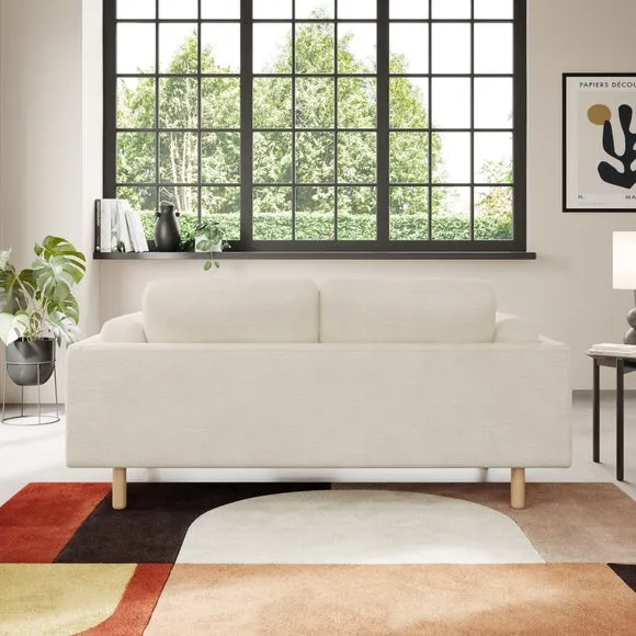2-Seater Sofa Chunky Tonal Weave - Ivory