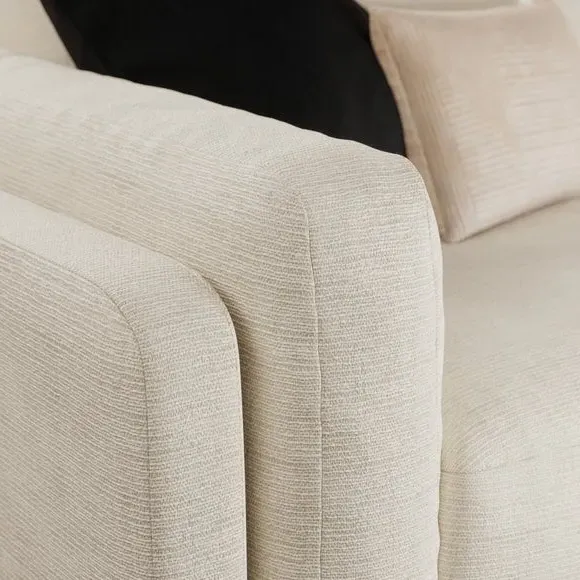 2-Seater Sofa Chunky Tonal Weave - Ivory