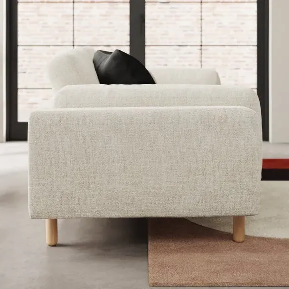 2-Seater Sofa Chunky Tonal Weave - Natural