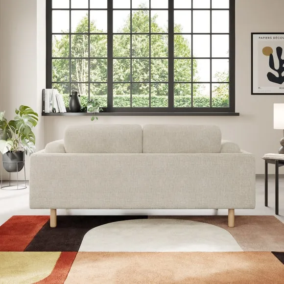 2-Seater Sofa Chunky Tonal Weave - Natural