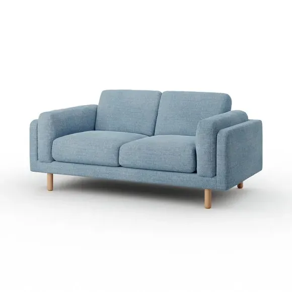 2-Seater Sofa Chunky Tonal Weave - Navy