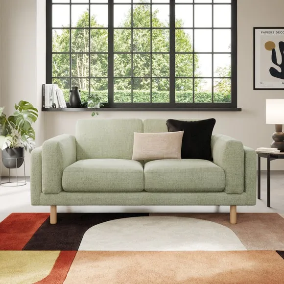 2-Seater Sofa Chunky Tonal Weave - Sage