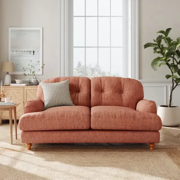 2-Seater Sofa - Clay, Faux Linen image