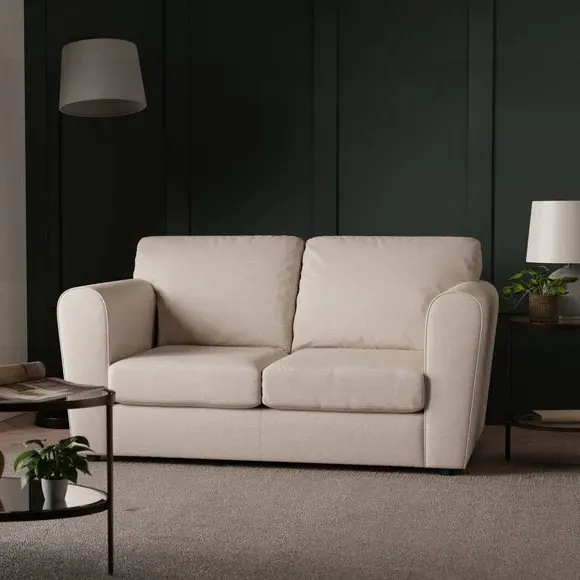 2-Seater Sofa Compact Design - Natural, Fabric