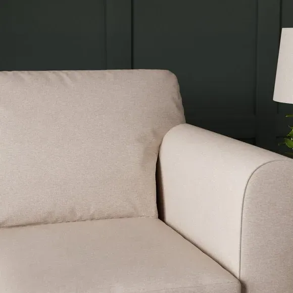 2-Seater Sofa Compact Design - Natural, Fabric