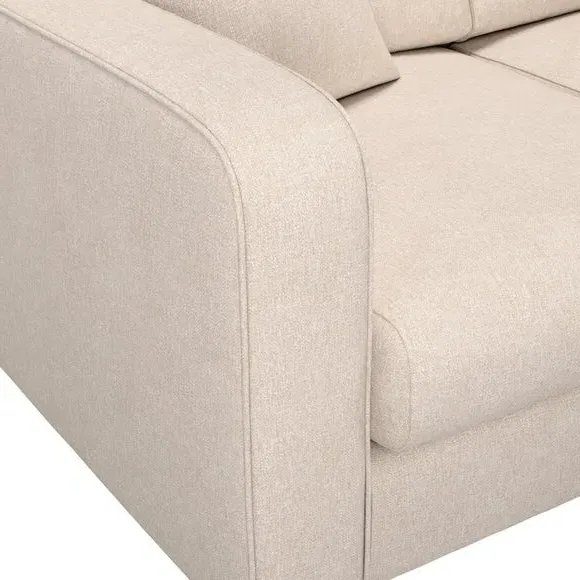 2-Seater Sofa Deep Sit - Natural, Fabric