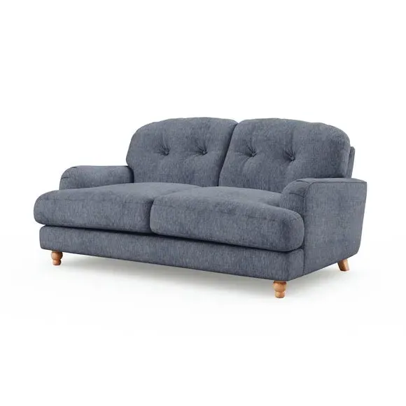 2-Seater Sofa - Denim, Faux Linen