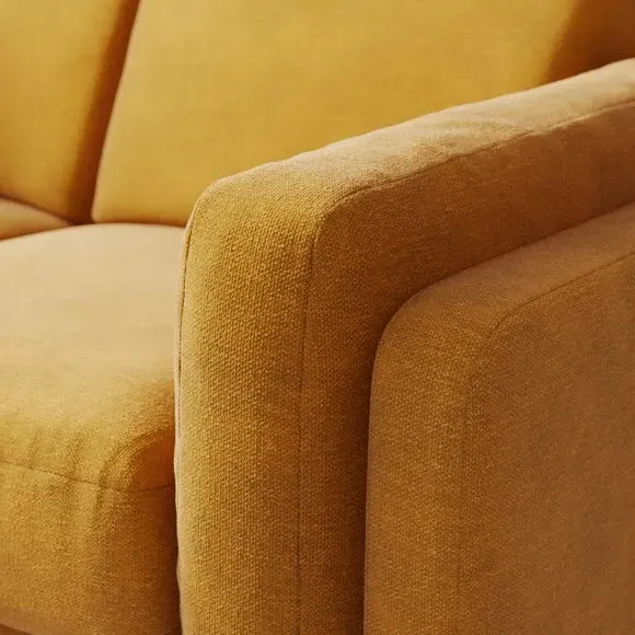 2-Seater Sofa - Gold, Chenille