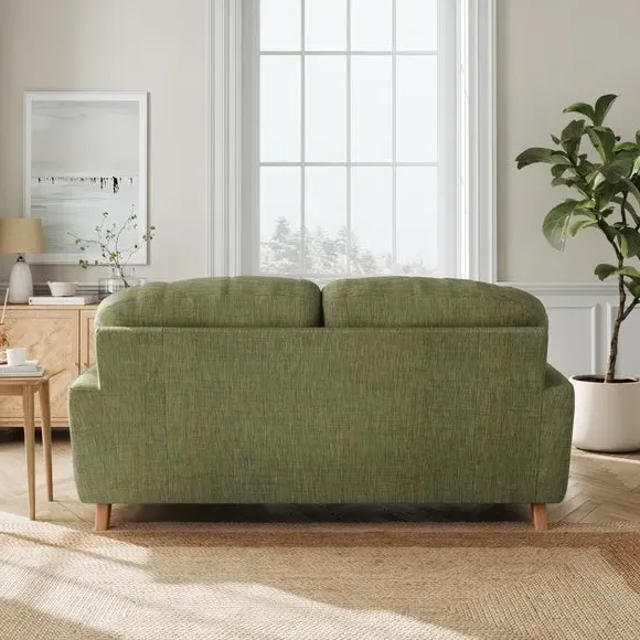 2-Seater Sofa - Green, Faux Linen