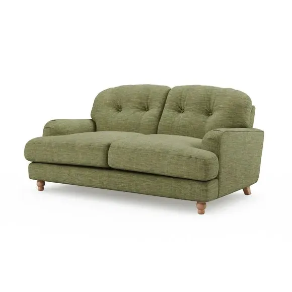 2-Seater Sofa - Green, Faux Linen