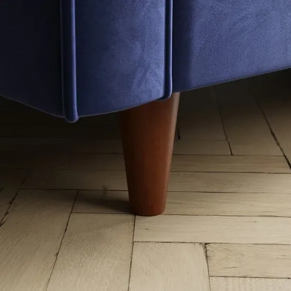 2-Seater Sofa - Indigo, Velvet