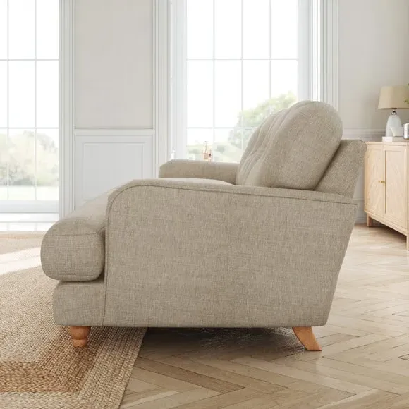 2-Seater Sofa - Mole, Faux Linen