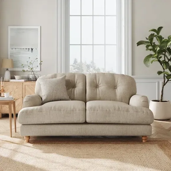 2-Seater Sofa - Mole, Faux Linen