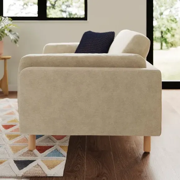 2-Seater Sofa - Natural, Chenille