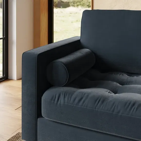 2-Seater Sofa - Navy, Velvet