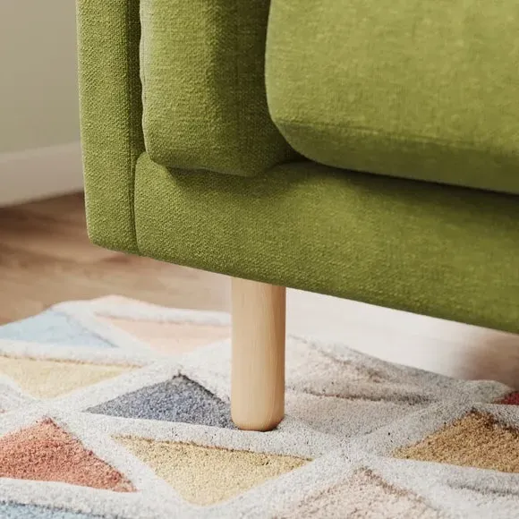 2-Seater Sofa - Olive, Chenille