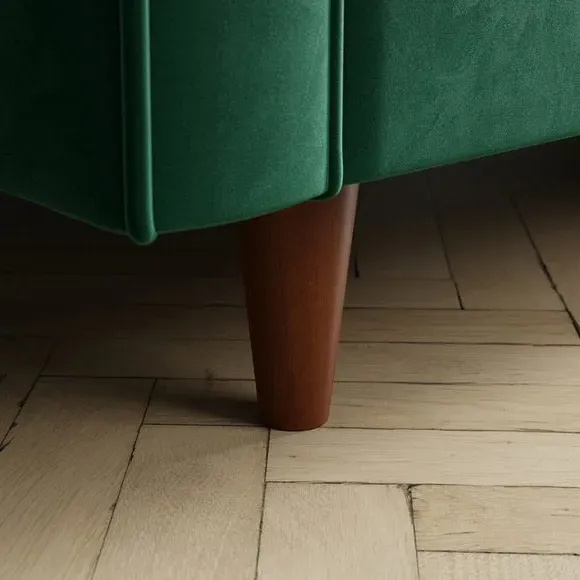 2-Seater Sofa - Racing Green, Velvet