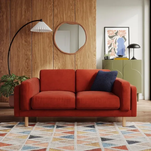 2-Seater Sofa - Russet, Chenille