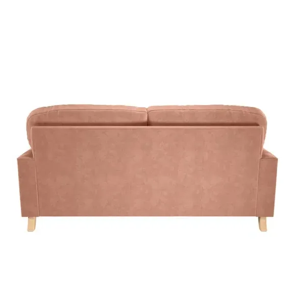 2-Seater Sofa Vintage Style - Apricot, Velvet