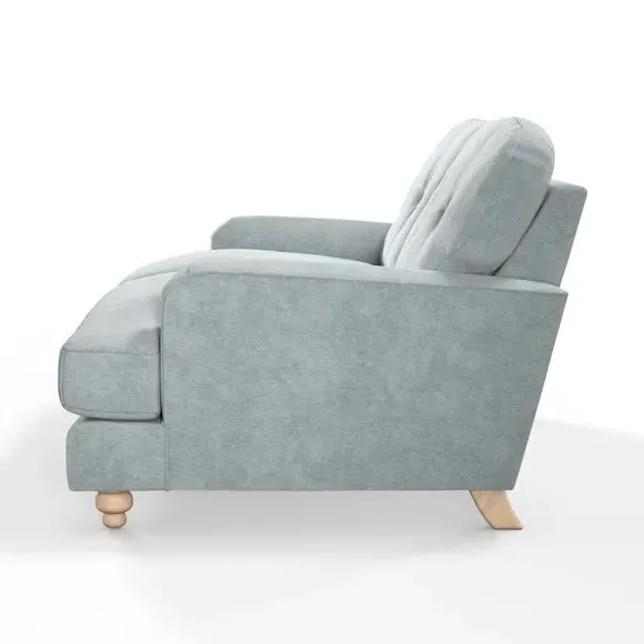 2-Seater Sofa Vintage Style - Blue, Velvet