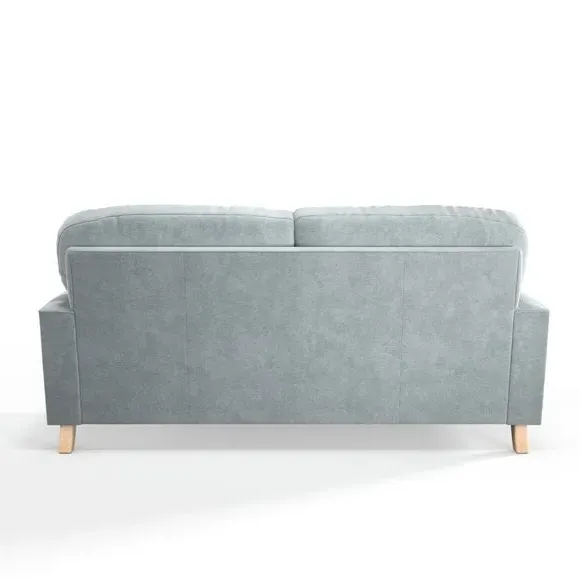 2-Seater Sofa Vintage Style - Blue, Velvet