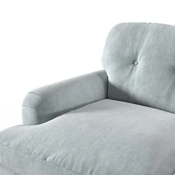 2-Seater Sofa Vintage Style - Blue, Velvet