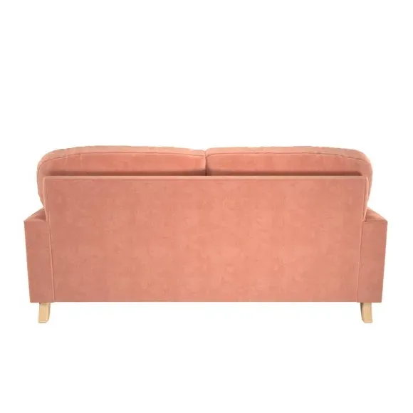 2-Seater Sofa Vintage Style - Coral, Velvet