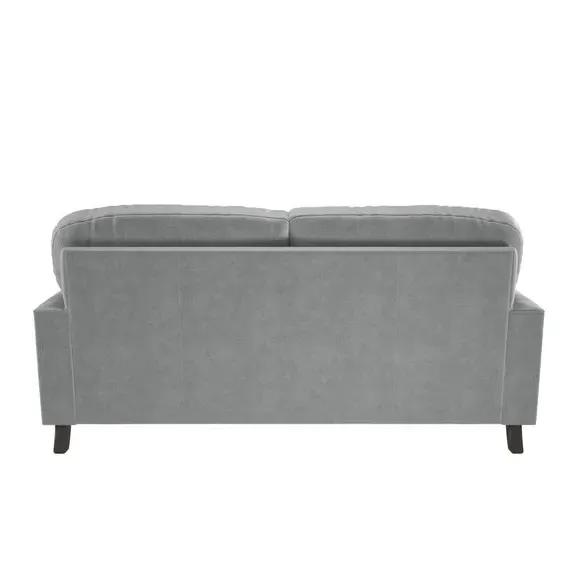 2-Seater Sofa Vintage Style - Grey, Velvet