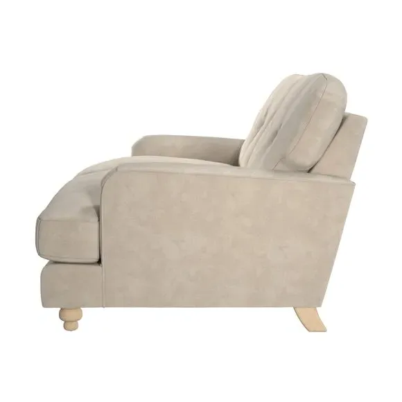 2-Seater Sofa Vintage Style - Sand, Velvet