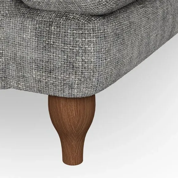 2-Seater Sofa with Bandaged Arms - Charcoal