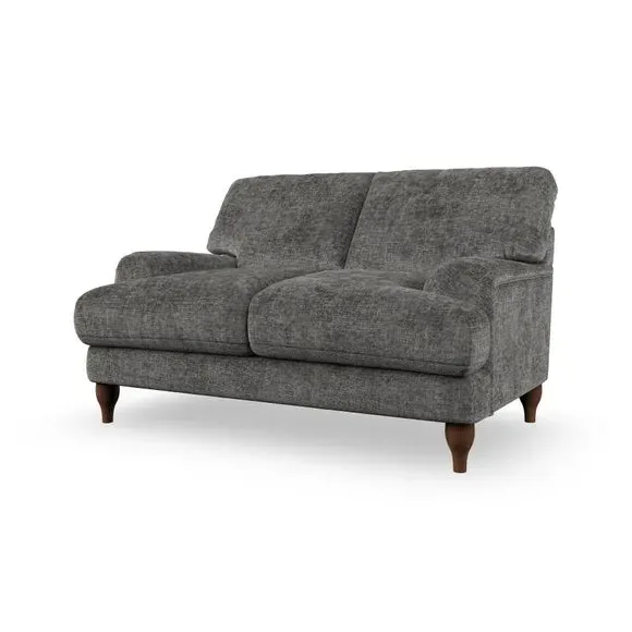 2-Seater Sofa with Bandaged Arms - Charcoal