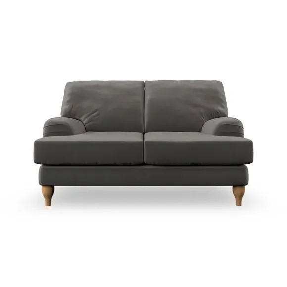 2-Seater Sofa with Bandaged Arms - Charcoal