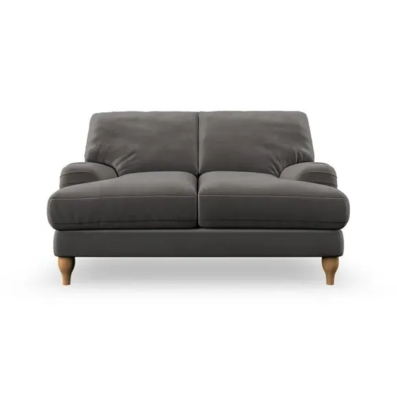 2-Seater Sofa with Bandaged Arms - Charcoal