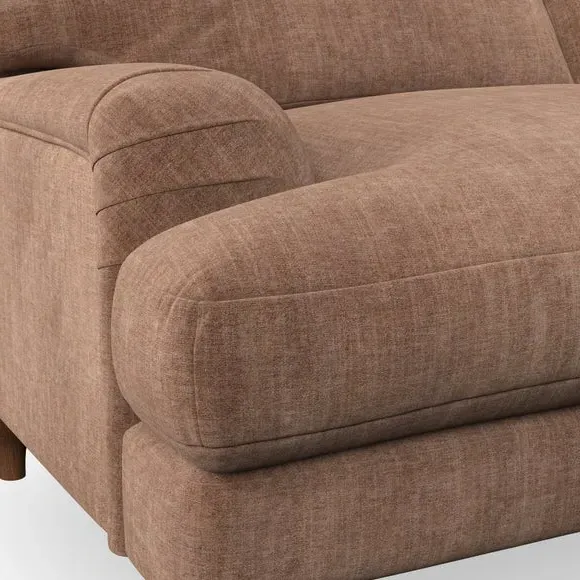 2-Seater Sofa with Bandaged Arms - Clay