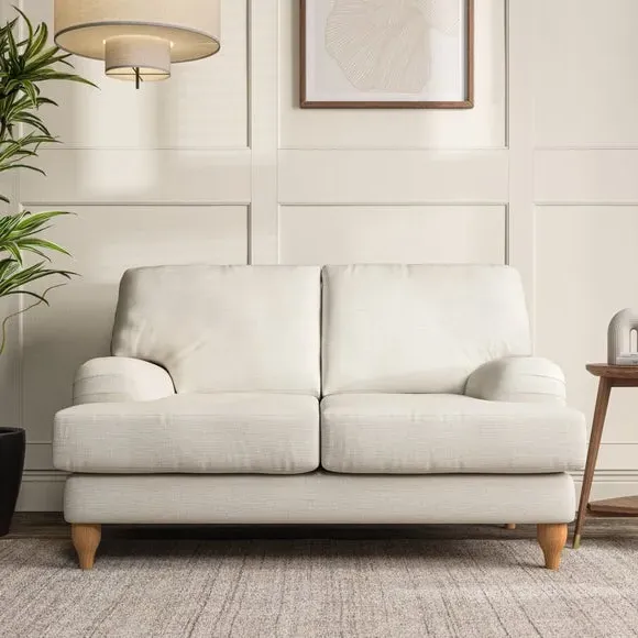 2-Seater Sofa with Bandaged Arms - Ivory