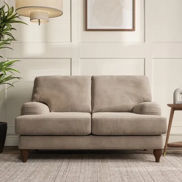 2-Seater Sofa with Bandaged Arms - Mushroom